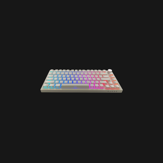 AK820 Custom Mechanical Keyboard (White) - STEM